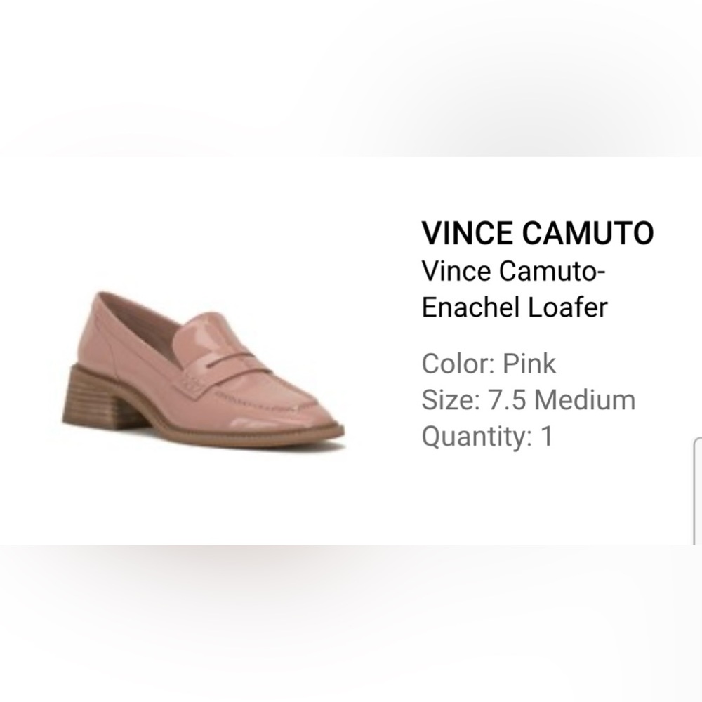 Vince Camuto pink loafers